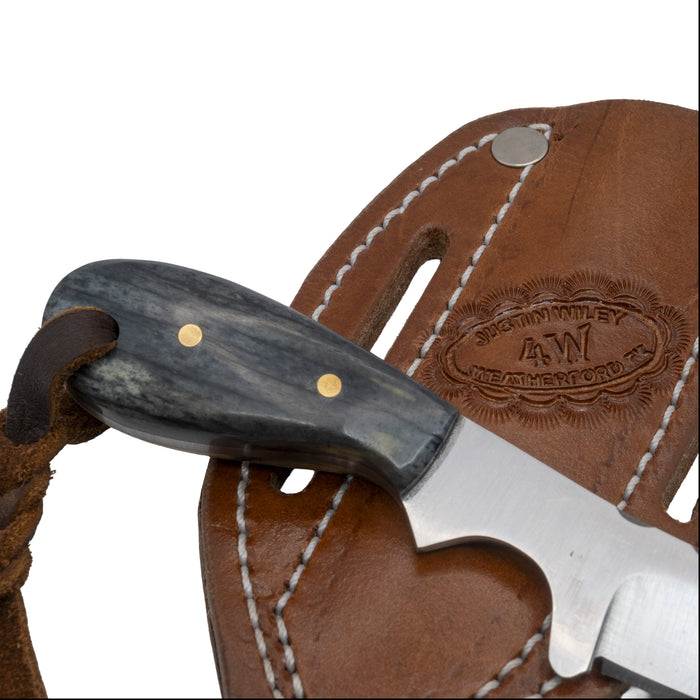 Justin Wiley Handmade Carbon Steel Short Skinner Knife