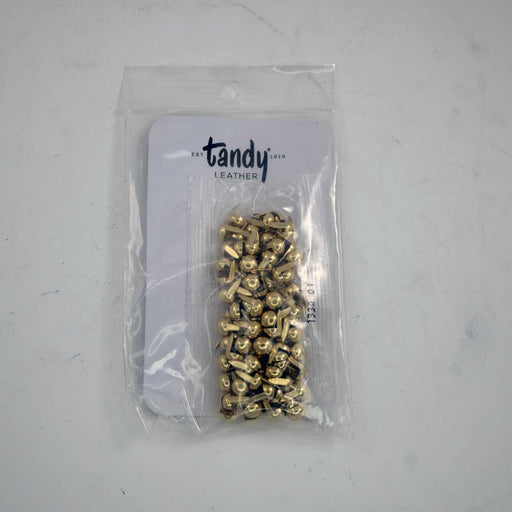 NEW Tandy Leather Brass Plated Spots/Dots 1/4" in 100pck Lot Of 6 Sale Barn Teskey's