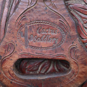 13.5" USED CACTUS BARREL SADDLE Saddles CACTUS SADDLERY   