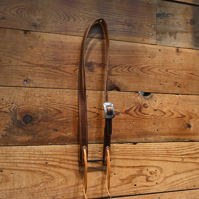 Handmade Headstall by Bill Plummer w/Kamphaus Buckle Tack - Headstalls Teskey's