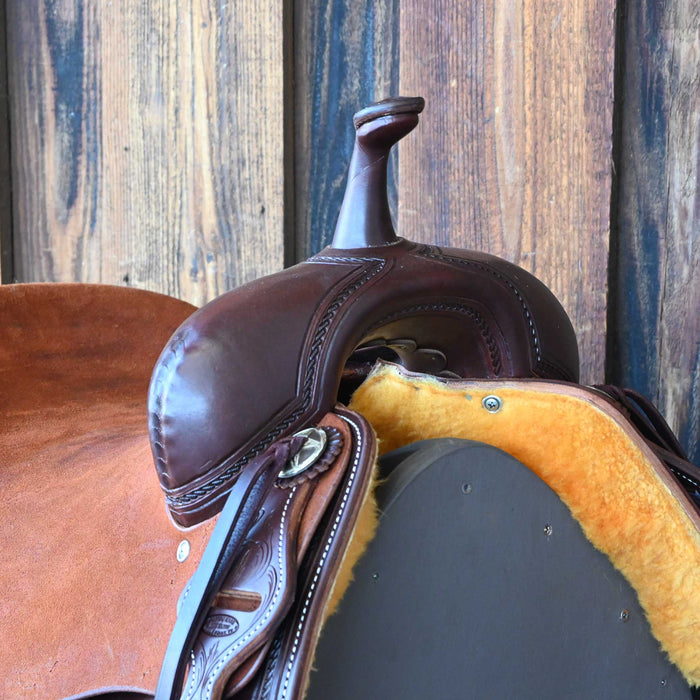 15.5" JEFF SMITH BEAU GALYEAN CUTTING SADDLE