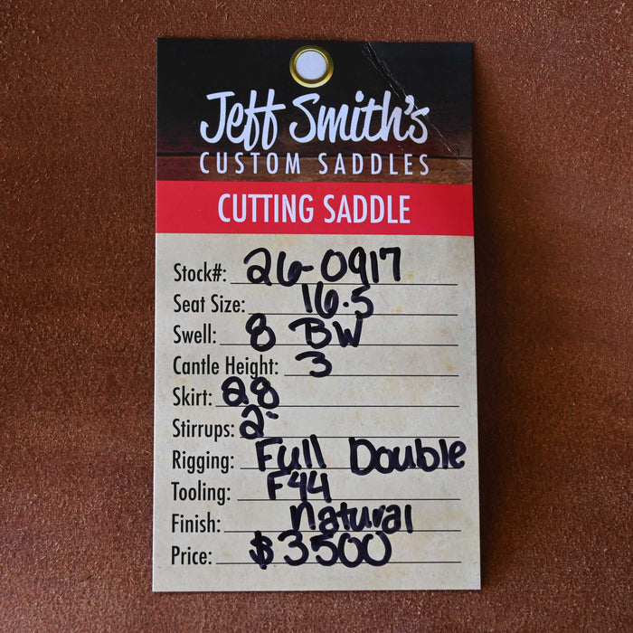 16.5" JEFF SMITH BUSTER WELCH CUTTING SADDLE