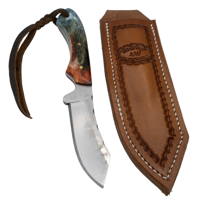 Justin Wiley Colorful Handmade Carbon Steel Camp Knife