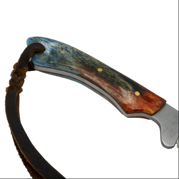 Justin Wiley Colorful Handmade Carbon Steel Camp Knife