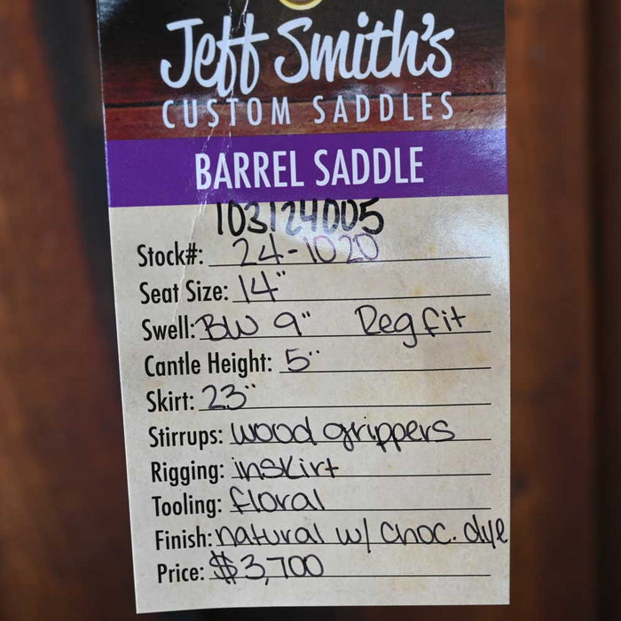 14" JEFF SMITH BARREL SADDLE Saddles - New Jeff Smith
