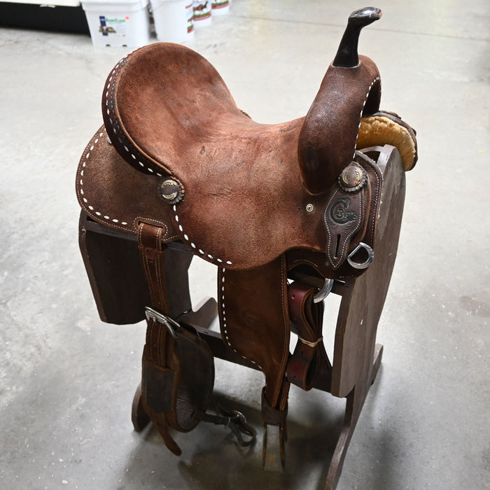 14.5" USED JEFF SMITH C3 BARREL SADDLE Saddles - Used Jeff Smith