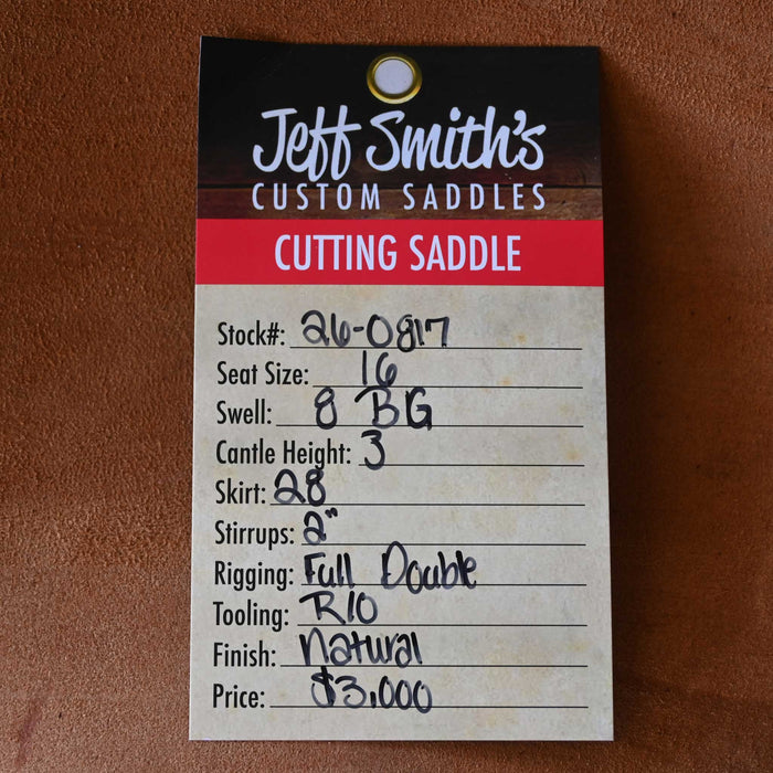 16" JEFF SMITH BEAU GALYEAN CUTTING SADDLE