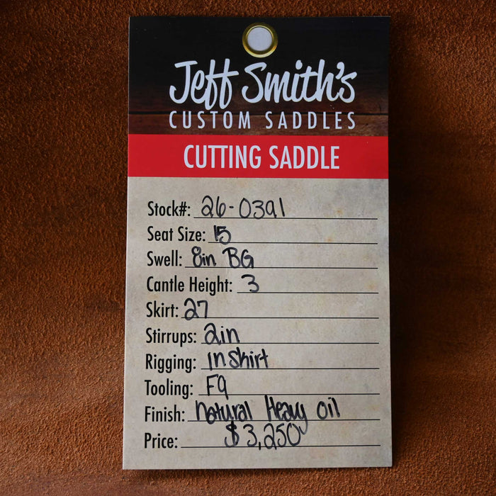 15" JEFF SMITH BEAU GALYEAN CUTTING SADDLE