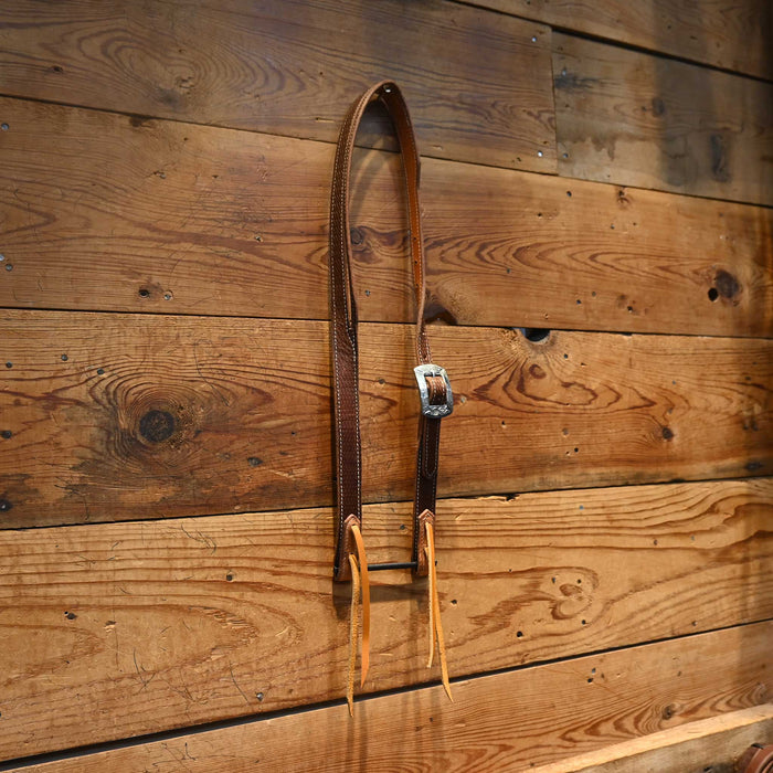 Handmade Tooled Headstall by Bill Plummer w/a KAMPHAUS Buckle Tack - Headstalls Bill Plummer