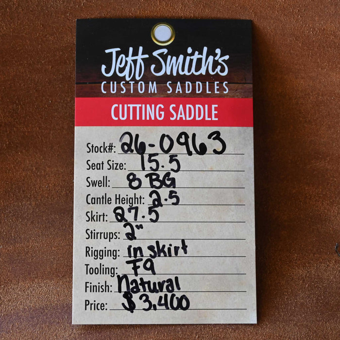 15.5" JEFF SMITH BEAU GALYEAN CUTTING SADDLE