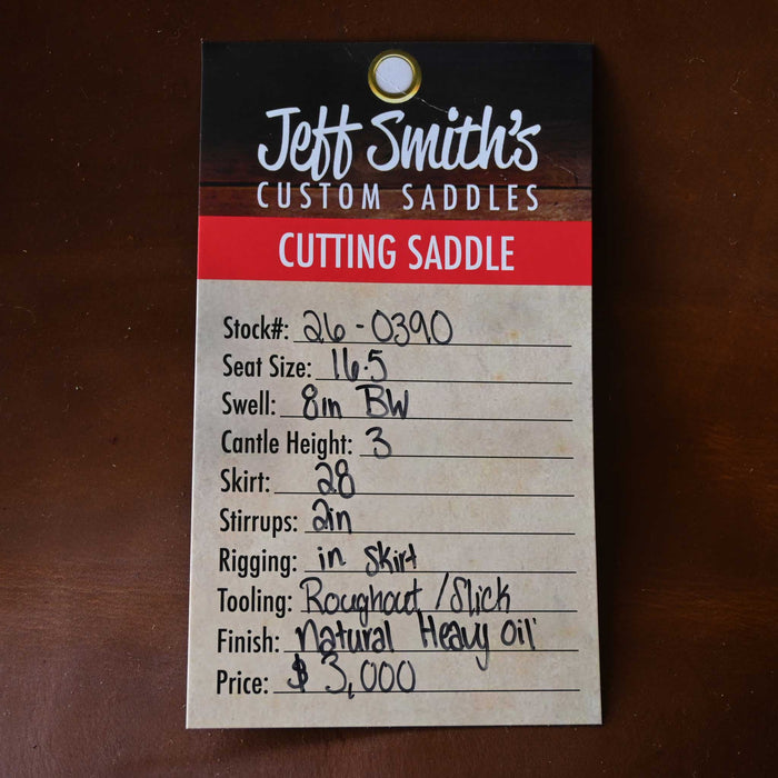 16.5" JEFF SMITH BUSTER WELCH CUTTING SADDLE