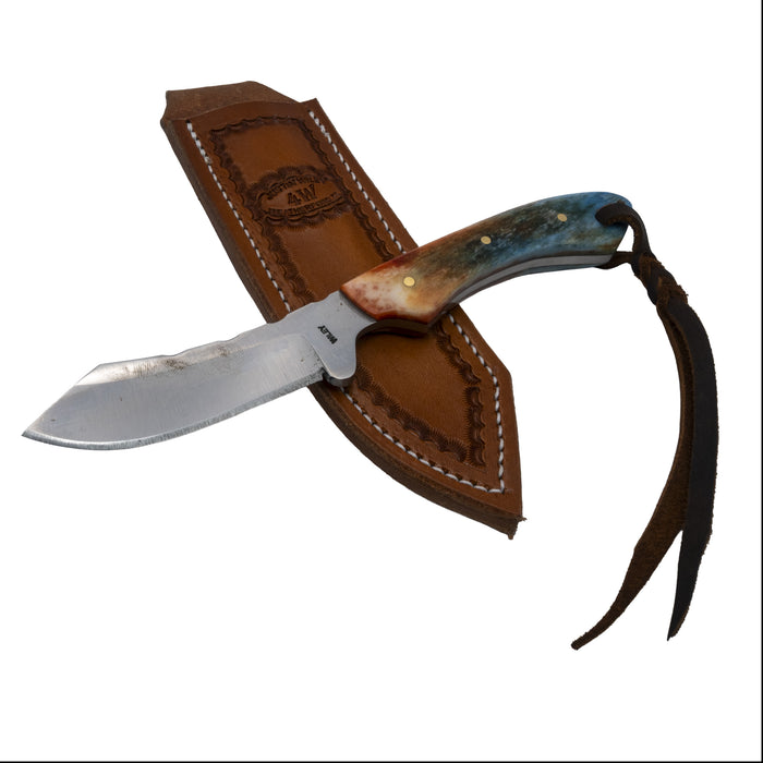 Justin Wiley Colorful Handmade Carbon Steel Camp Knife