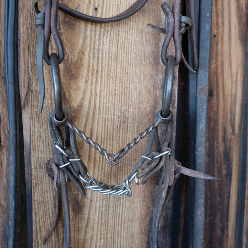 Quisenberry O-Ring Twisted Wire Snaffle Bridle Rig w/Browband Headstall Tack - Rigs Graeme Quisenberry
