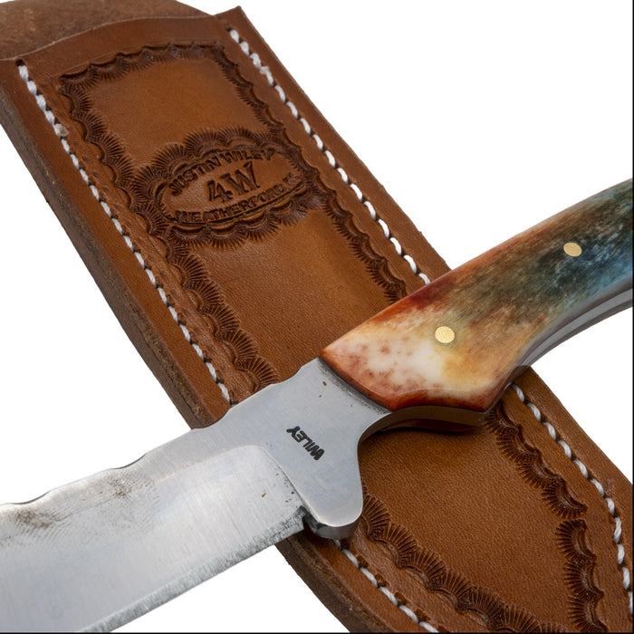 Justin Wiley Colorful Handmade Carbon Steel Camp Knife