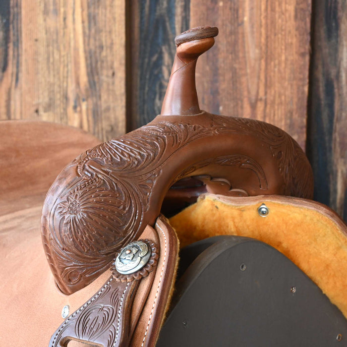 15.5" JEFF SMITH BEAU GALYEAN CUTTING SADDLE