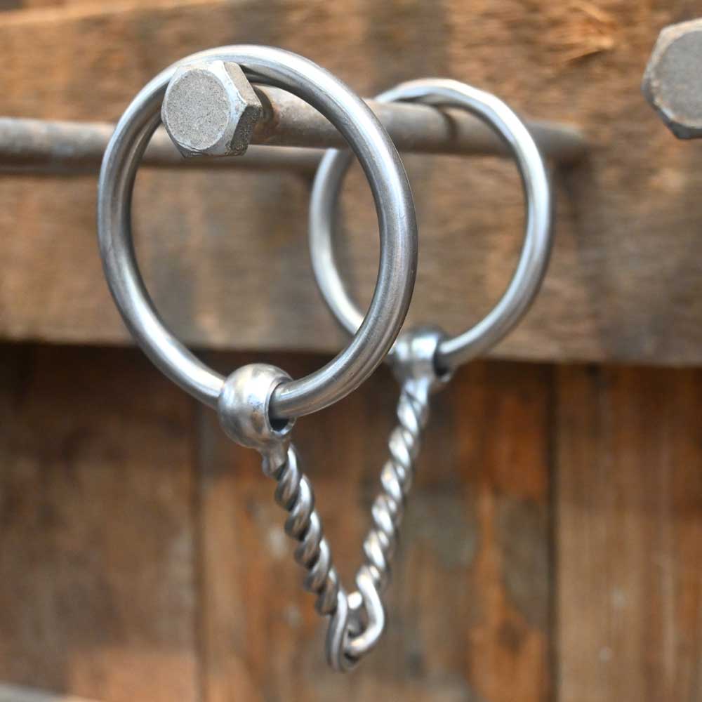 QBerry Twisted Wire Straight O-Ring Snaffle GQ001 Tack - Bits Graeme Quisenberry