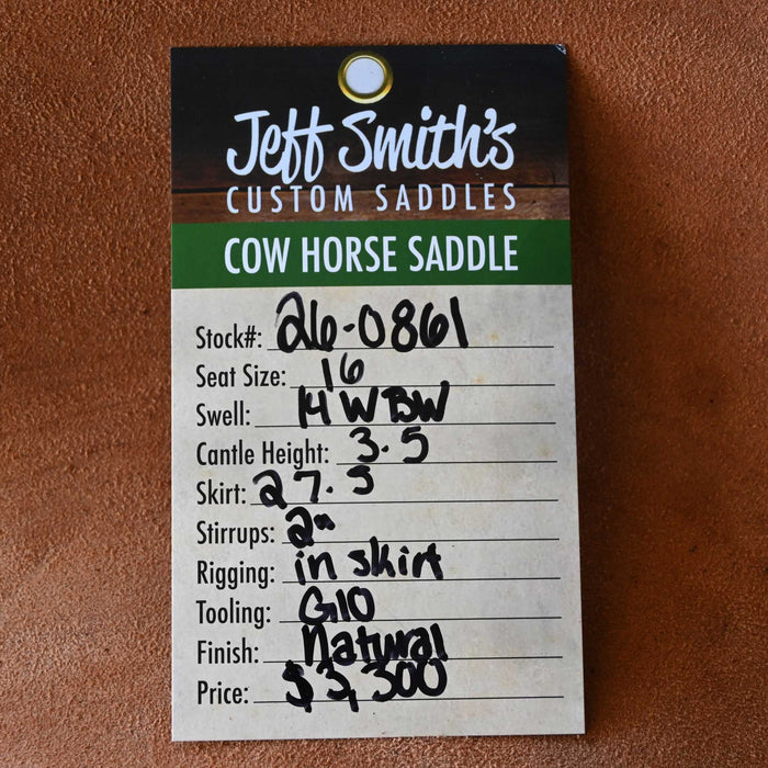 16" JEFF SMITH BUSTER WELCH COW HORSE SADDLE