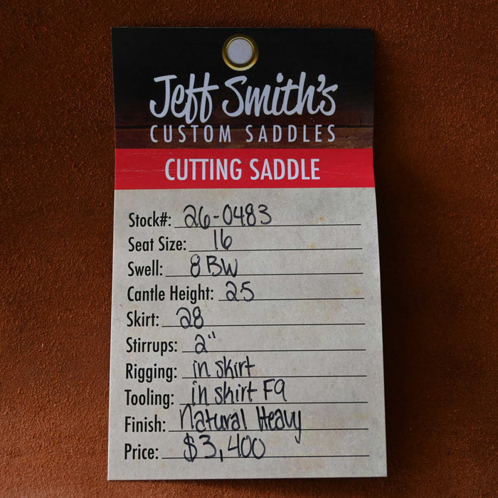 16" JEFF SMITH BUSTER WELCH CUTTING SADDLE