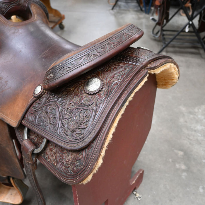 16" USED MIKES CUSTOM RANCH SADDLE Saddles - Used Mike's Custom Saddles