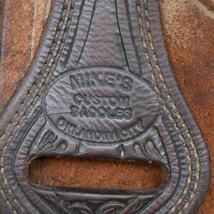 16" USED MIKES CUSTOM RANCH SADDLE Saddles - Used Mike's Custom Saddles