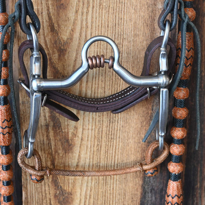 Kerry Kelley Silver Mounted N45 Port with Roller & Randall Top Shelf Leather