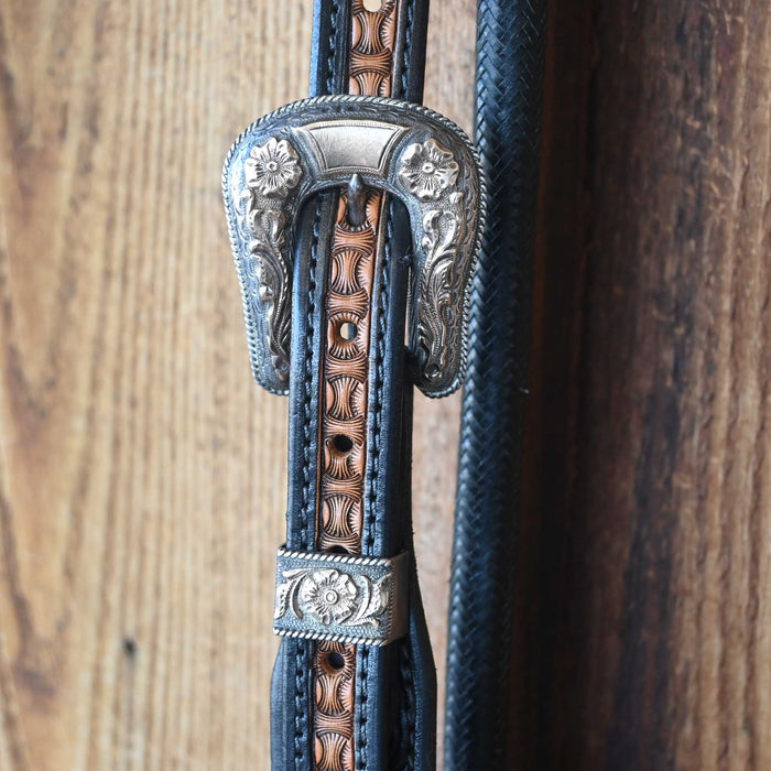 Kerry Kelley Silver Mounted N45 Port with Roller & Randall Top Shelf Leather