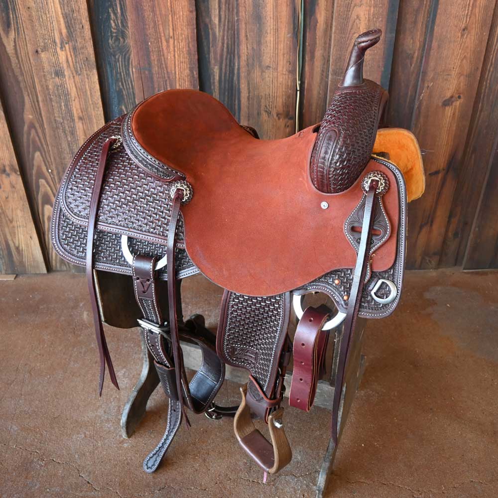 15.5" JEFF SMITH CUTTING SADDLE Saddles Jeff Smith   