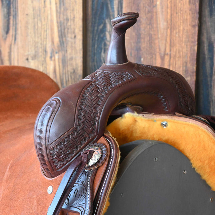 16" JEFF SMITH BEAU GALYEAN CUTTING SADDLE