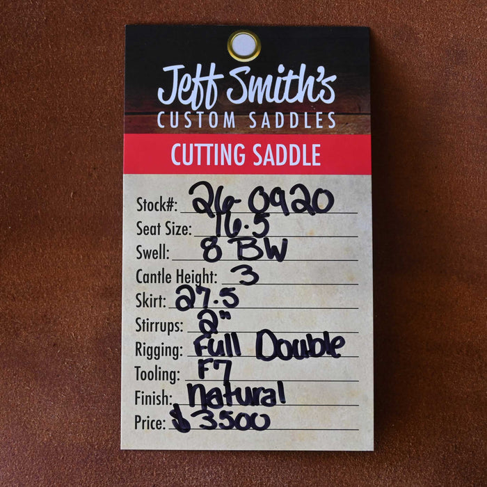 16" JEFF SMITH BUSTER WELCH CUTTING SADDLE