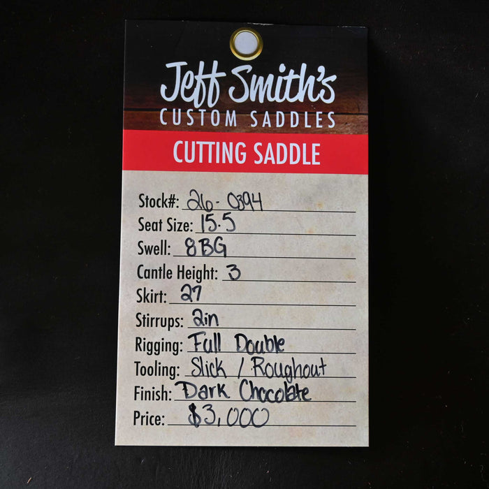 15.5" JEFF SMITH BEAU GALYEAN CUTTING SADDLE