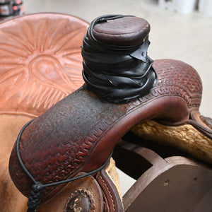 14" USED COATS TEAM ROPING SADDLE Saddles Coats Saddlery   