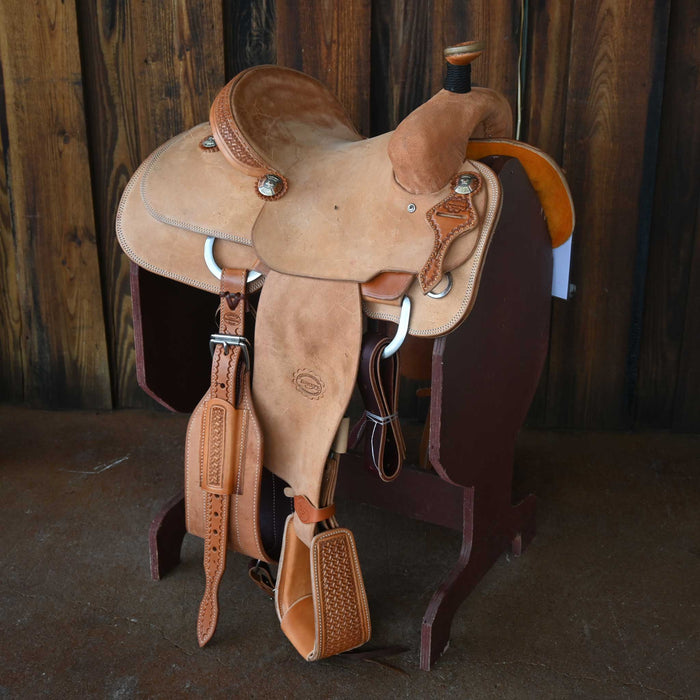 13" TESKEY'S TEAM ROPING SADDLE Saddles - New Teskey's Saddlery