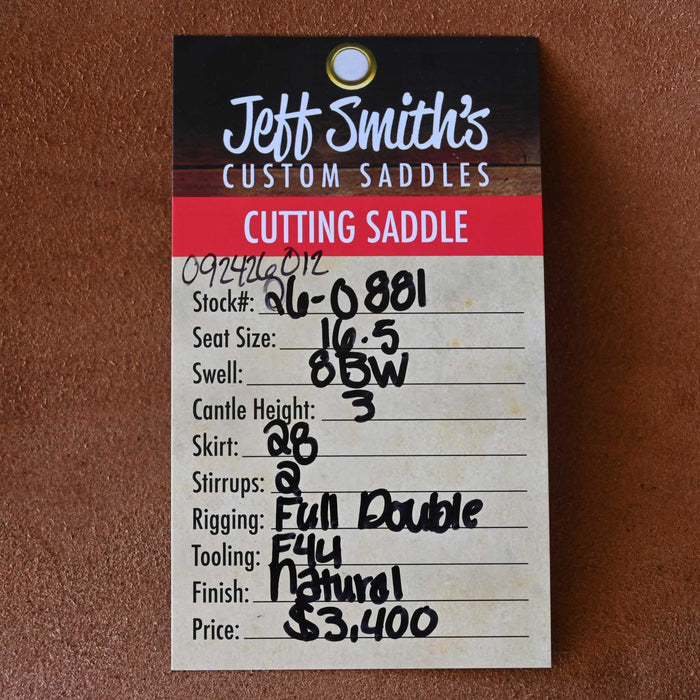 16.5" JEFF SMITH BUSTER WELCH CUTTING SADDLE