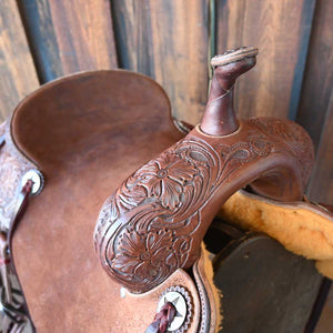 16.5" JEFF SMITH CUTTING SADDLE Saddles Jeff Smith   