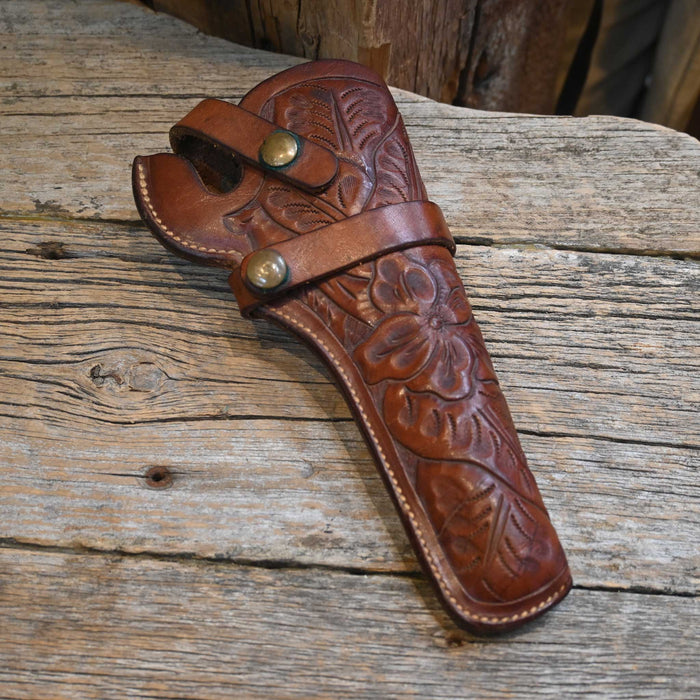Vintage Handmade Tooled Gun Holster by Hunter