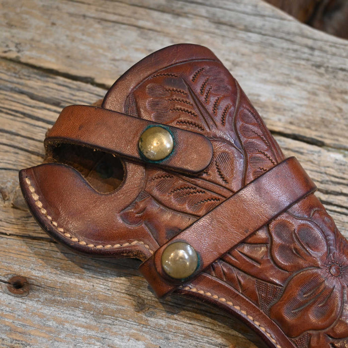 Vintage Handmade Tooled Gun Holster by Hunter