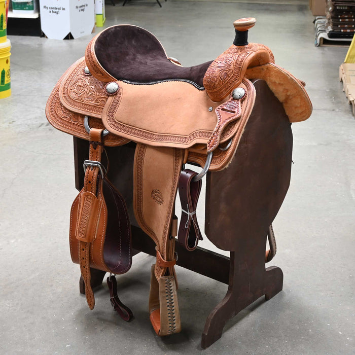 18" TESKEY'S TEAM ROPING SADDLE