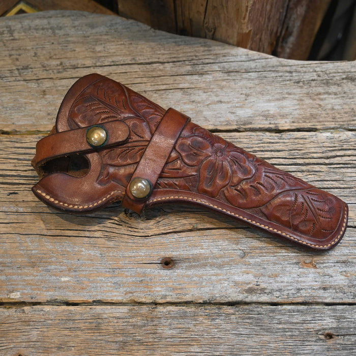 Vintage Handmade Tooled Gun Holster by Hunter