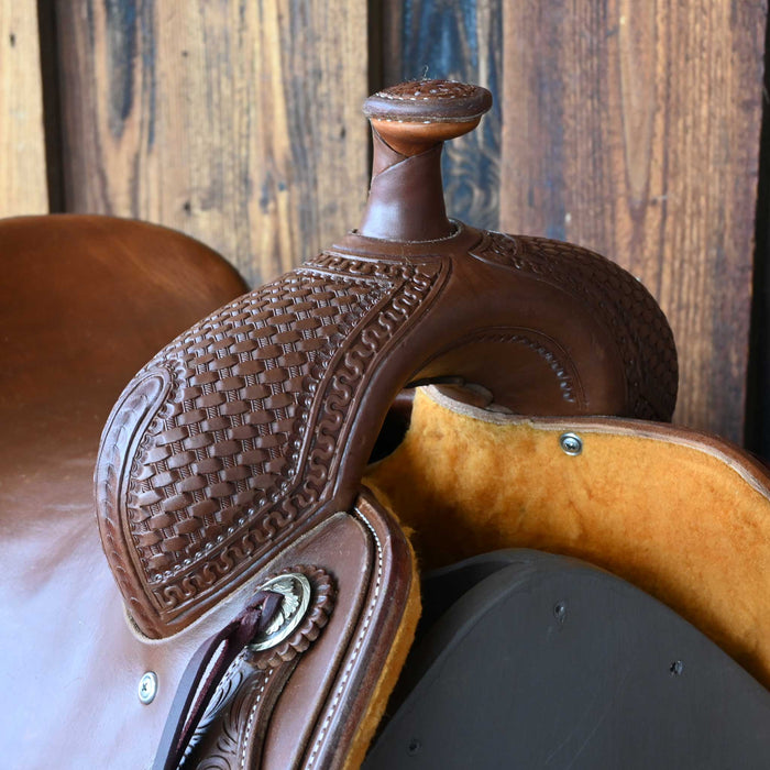 16.5" JEFF SMITH BUSTER WELCH RANCH CUTTER SADDLE