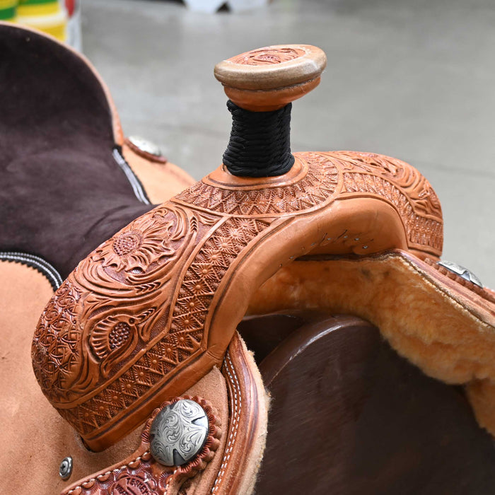 18" TESKEY'S TEAM ROPING SADDLE