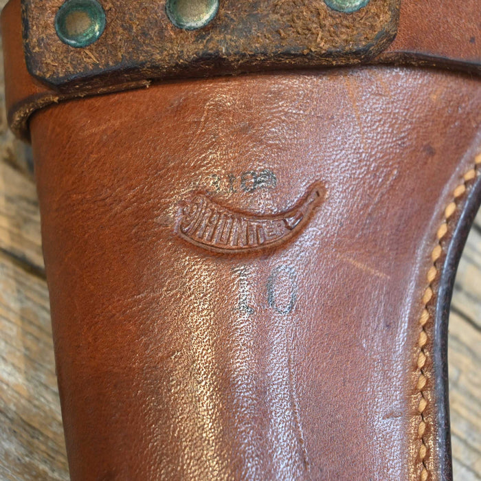 Vintage Handmade Tooled Gun Holster by Hunter
