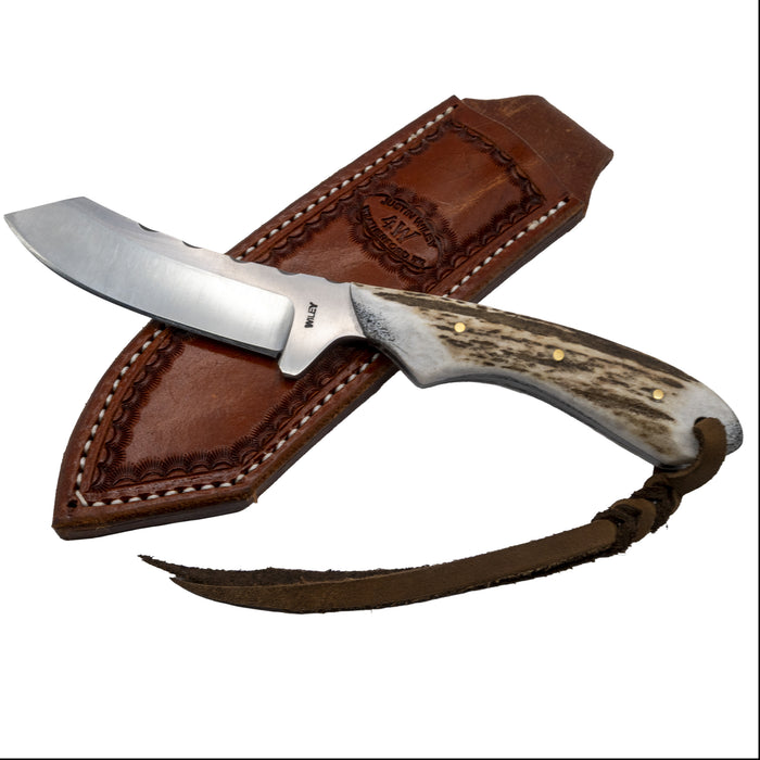 Justin Wiley Handmade Carbon Steel Jigged Camp Knife