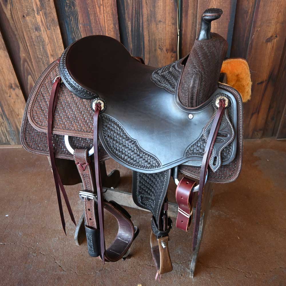 15.5" JEFF SMITH RANCH CUTTER SADDLE Saddles Jeff Smith   