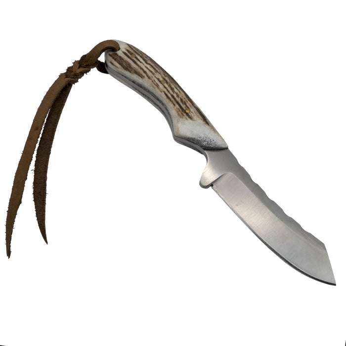 Justin Wiley Handmade Carbon Steel Jigged Camp Knife