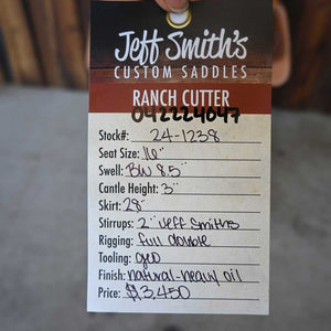 16" JEFF SMITH RANCH CUTTING SADDLE Saddles Jeff Smith   