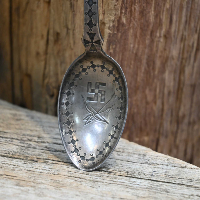 Early 20th Century Sterling Silver Navajo Spoon w/a G Stamp