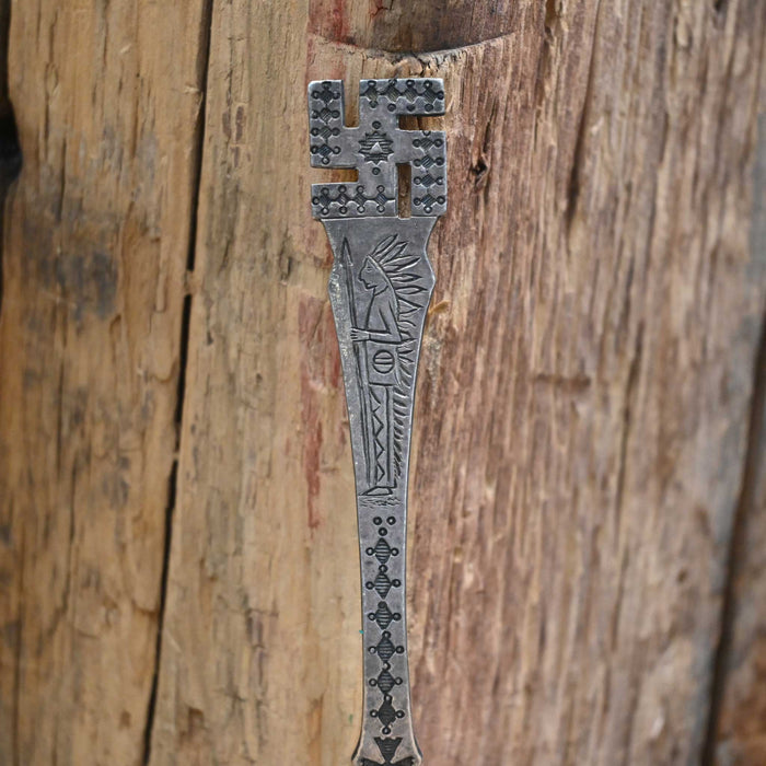 Early 20th Century Sterling Silver Navajo Spoon w/a G Stamp