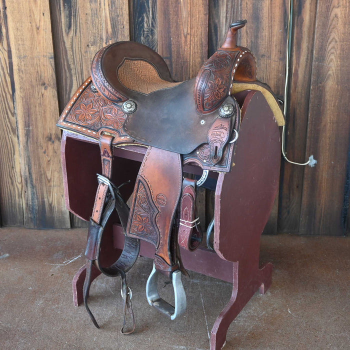 14" JEFF SMITH TAMI SEMAS BARREL SADDLE Saddles - Used Jeff Smith