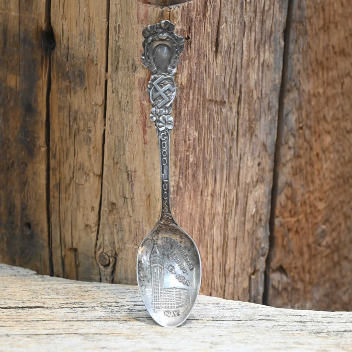 1920's Good Luck Sterling Silver Spoon