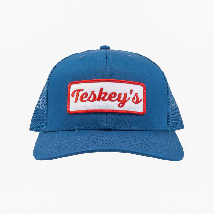 Teskey's Retro Name Tag Patch Cap - Solid Light Blue TESKEY'S GEAR - Baseball Caps Teskey's